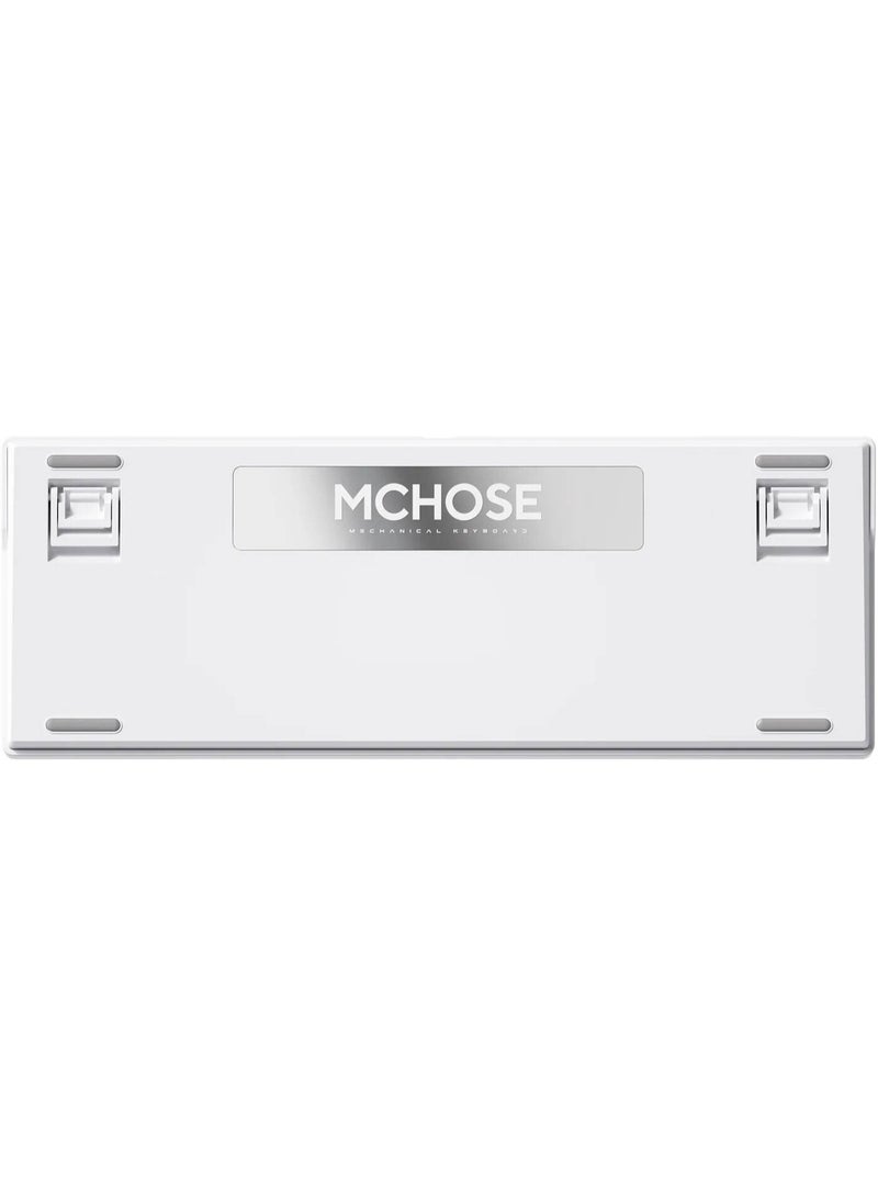 MCHOSE G98 Pro Wireless Tri‑Mode Mechanical Keyboard 98% Layout, Flame Orange Switch, 2.4GHz + Bluetooth + USB-C Wired, 8000mAh Battery, Hot-Swappable, Gasket Mount, RGB Backlit, Dual-Shot PBT Keycaps, Low-Latency 1ms, Gaming & Office Keyboard, Blue | HW-G98S-2 - Image 3